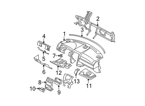 2006 Dodge Charger Instrument Panel Diagram