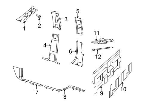 2012 Ram 3500 Interior Trim - Cab Diagram 2 - Thumbnail