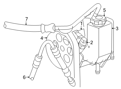 2006 Dodge Viper P/S Pump & Hoses, Steering Gear & Linkage Diagram 2 - Thumbnail