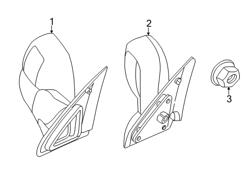 2005 Dodge Ram 1500 Outside Mirrors Diagram
