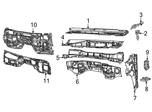 2025 Jeep Wagoneer L Cowl Diagram