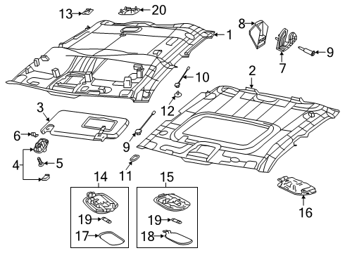 2019 Ram 1500 Bulbs Diagram 1 - Thumbnail