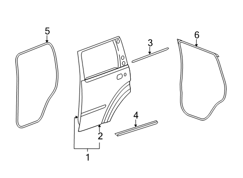2009 Dodge Nitro Rear Door Diagram