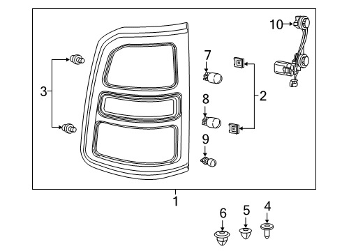 2020 Ram 1500 Tail Lamps Diagram 2 - Thumbnail