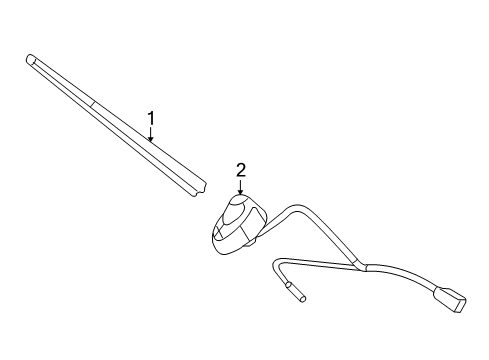 2009 Jeep Liberty Antenna & Radio Diagram