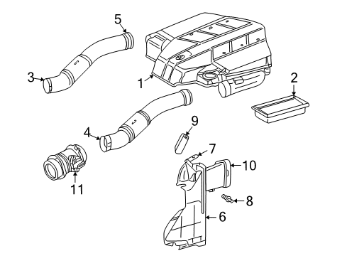 2004 Chrysler Crossfire Air Intake Diagram