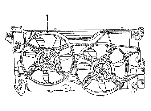 1996 Chrysler Town & Country Cooling System, Radiator, Water Pump, Cooling Fan Diagram