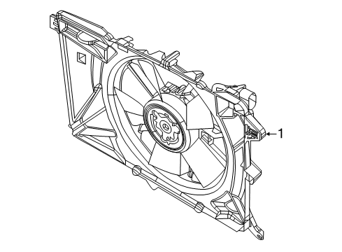 2019 Jeep Compass Cooling System, Radiator, Water Pump, Cooling Fan Diagram