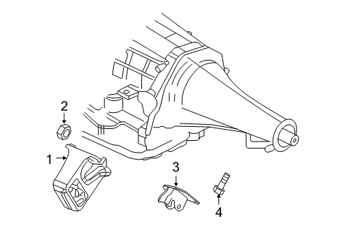 2005 Dodge Ram 1500 Engine & Trans Mounting Diagram 6 - Thumbnail