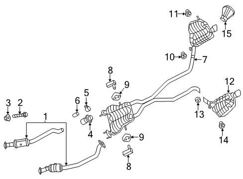 2023 Dodge Durango Exhaust Components Diagram 5 - Thumbnail