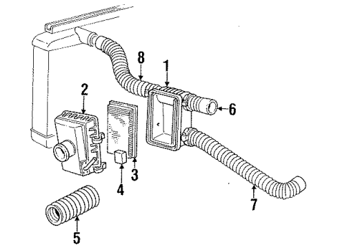 1990 Chrysler TC Maserati Filters Diagram 2 - Thumbnail
