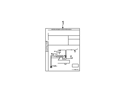2003 Chrysler PT Cruiser Information Labels Diagram
