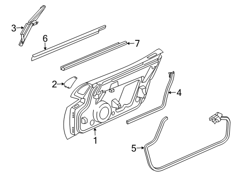 2006 Dodge Viper Door & Components Diagram