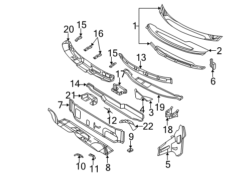 2002 Dodge Grand Caravan Cowl Diagram