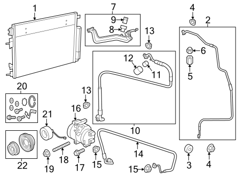 2023 Chrysler 300 A/C Compressor Diagram