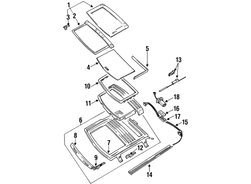 1988 Jeep Cherokee Sunroof Diagram