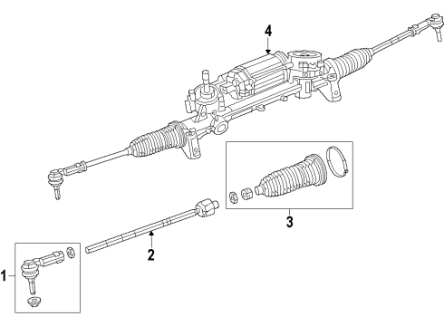2015 Jeep Cherokee Steering Column & Wheel, Steering Gear & Linkage Diagram