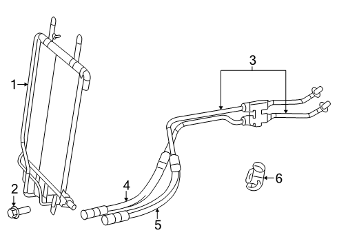 2009 Chrysler Aspen Trans Oil Cooler Diagram 3 - Thumbnail