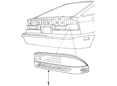1988 Dodge Daytona Tail Lamps Diagram
