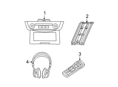 2008 Dodge Ram 2500 Entertainment System Components Diagram