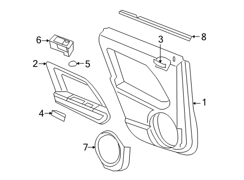 2009 Jeep Compass Front Door Diagram
