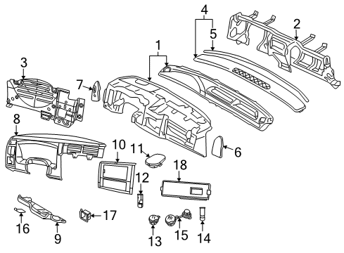 2011 Ram Dakota Instrument Panel Diagram
