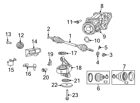 2009 Jeep Compass Axle & Differential - Rear Diagram