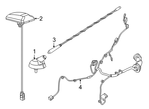 2018 Ram ProMaster City Antenna & Radio Diagram