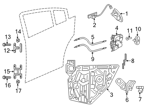 2022 Dodge Charger Front Door Diagram
