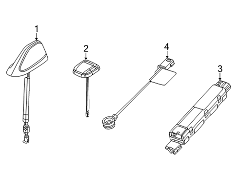 2024 Jeep Grand Cherokee L Antenna & Radio Diagram