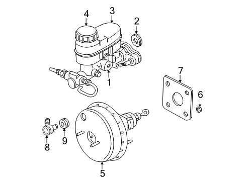 2005 Chrysler PT Cruiser Dash Panel Components Diagram