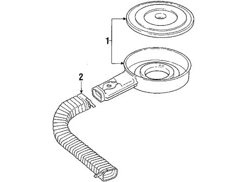 1988 Jeep Grand Wagoneer Air Inlet Diagram