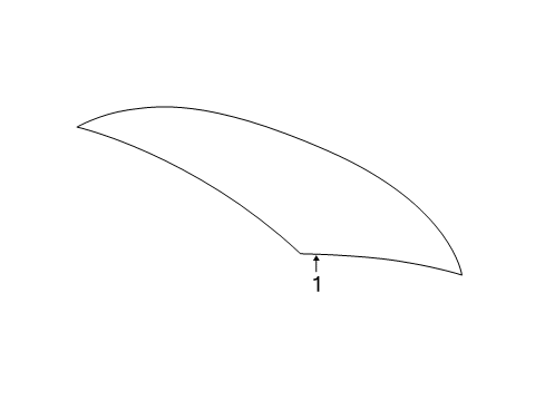 2002 Chrysler Sebring Back Glass Diagram 1 - Thumbnail