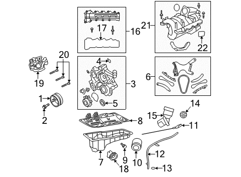 2011 Ram Dakota Engine Parts & Mounts, Timing, Lubrication System Diagram 4 - Thumbnail