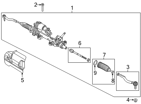 2022 Chrysler Voyager Steering Systems, Internal Components, Shroud, Switches Diagram 1 - Thumbnail