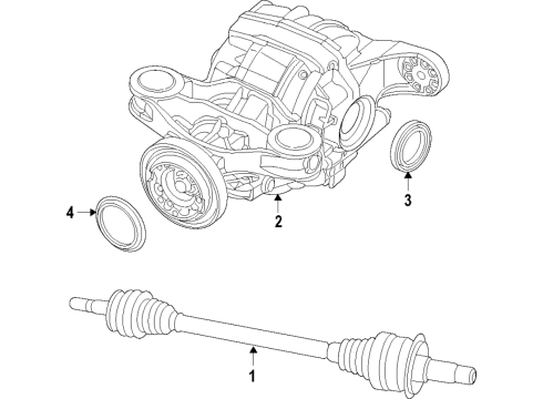 2013 Dodge Challenger Rear Drive Axles, Differential, Propeller Shaft Diagram