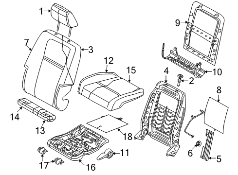2010 Dodge Journey Driver Seat Components Diagram
