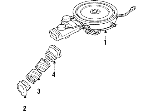 1986 Jeep Wagoneer Air Inlet Diagram 3 - Thumbnail