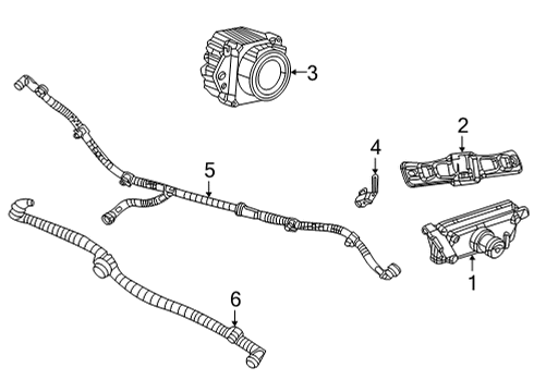 2024 Jeep Grand Wagoneer Electrical Components - Grille Diagram