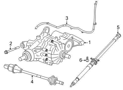 2019 Jeep Compass Axle & Differential - Rear Diagram