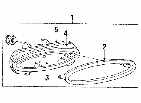 1997 Dodge Neon High Mount Lamps Diagram