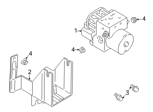 2003 Chrysler Sebring ABS Components Diagram