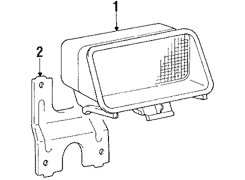 1992 Dodge Colt High Mount Lamps Diagram