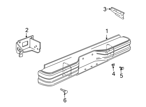 2002 Dodge Ram 2500 Van Rear Bumper Diagram