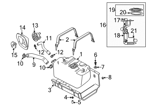 2001 Jeep Wrangler Fuel System Components Diagram