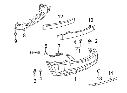 2008 Dodge Avenger Front Bumper Diagram