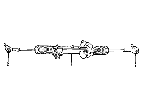 2003 Dodge Durango P/S Pump & Hoses, Steering Gear & Linkage Diagram 1 - Thumbnail