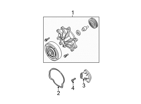 2004 Dodge Dakota Water Pump Diagram