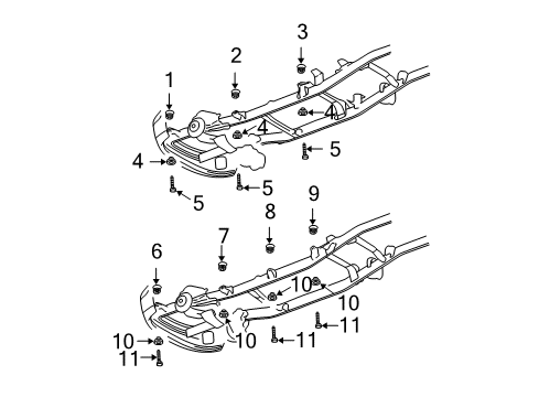 2003 Dodge Ram 1500 Frame & Components Diagram 4 - Thumbnail