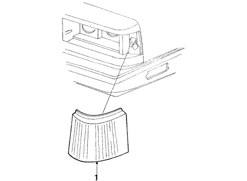 1990 Chrysler New Yorker Front Lamps - Side Marker Lamps Diagram